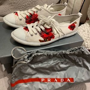 Prada Floral Sneakers